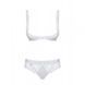 Комплект відкриті груди Obsessive Miamor 2 pcs set white S / M