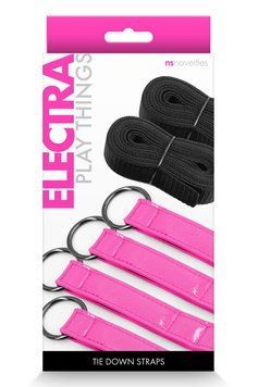 Система фіксації до ліжка NS Novelties ELECTRA BED RESTRAINT STRAPS PINK