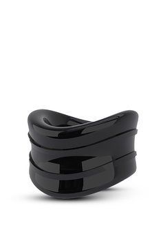 Эрекционная насадка Stay Hard Beef Ball Stretcher Snug черная, 3.8 см