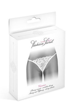 Трусики-стрінги з перлинною ниткою Fashion Secret VENUSINA White, Білий