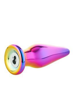 Анальная пробка с вибрацией конусная стеклянная Dream Toys GLAMOUR GLASS
