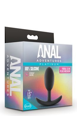 Анальная&nbsp;пробка&nbsp;Blush ANAL&nbsp;ADVENTURES&nbsp;VIBRA&nbsp;SLIM&nbsp;PLUG&nbsp;MEDIUM
