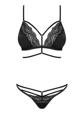 Комплект Obsessive Diyosa set 2-pcs black S/M