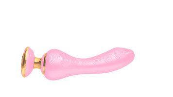 Вибратор для точки G Shunga Sanya Light Pink, гибкий ствол, Розовый