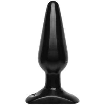 Анальная пробка Doc Johnson Smooth Classic Medium - Black, макс. диаметр 3,8см, Черный