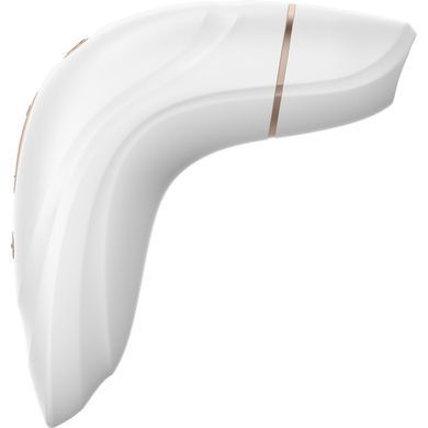 Вакуумный клиторальный стимулятор Satisfyer Pro 1+ Vibration с вибрацией, Білий