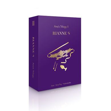 Романтичний подарунковий набір RIANNE S Ana's Trilogy Set II: силіконова анальна пробка 2,7 см, ласо