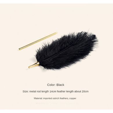 Перо на позолоченій ручці Premium Feather Tickler UPKO