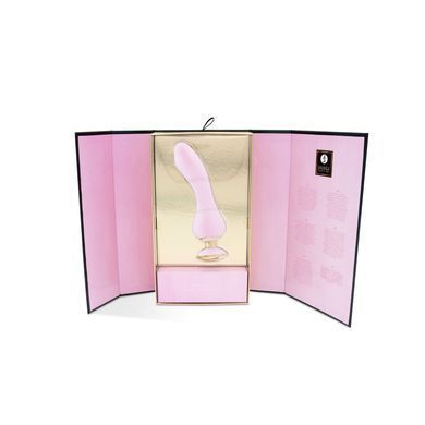 Вибратор для точки G Shunga Sanya Light Pink, гибкий ствол, Розовый