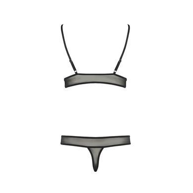 Комплект білизни ERZA SET black L/XL - Passion: ліф і трусики