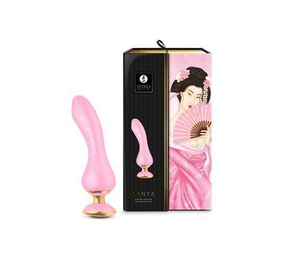 Вибратор для точки G Shunga Sanya Light Pink, гибкий ствол, Розовый