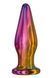 Анальная пробка с вибрацией конусная стеклянная Dream Toys GLAMOUR GLASS