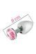 Анальна пробка MAI METAL PLUG WITH STONE, M SILVER