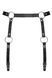 Гартери Obsessive A741 garter belt black O/S, штучна шкіра