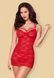 Сорочка&nbsp;Obsessive&nbsp;860-CHE-3&nbsp;chemise&nbsp;&&nbsp;thong&nbsp;red&nbsp;L/XL