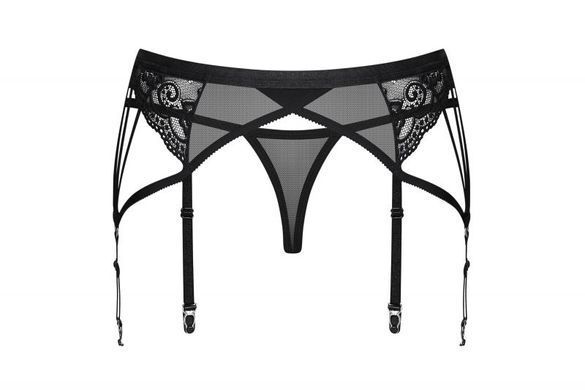 Пояс зі стрінгами чорний Obsessive 854-GAR-1 L / XL