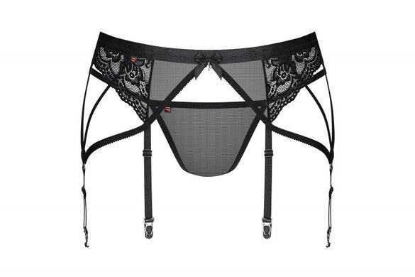 Пояс зі стрінгами чорний Obsessive 854-GAR-1 L / XL