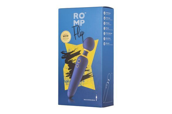 Вибромассажер Romp Flip, гибкая головка, 4 режима мощных вибрации, 6 интенсивностей