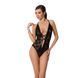 Боди с очень глубоким декольте DARYL BODY black L/XL - Passion, Черный