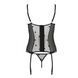 Корсет з підв'язками + стрінги LOVELIA CORSET black S/M - Passion