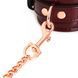 Кожаные наручники Liebe Seele Wine Red Wrist Cuffs, съемная цепочка-крепеж