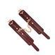 Кожаные наручники Liebe Seele Wine Red Wrist Cuffs, съемная цепочка-крепеж