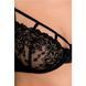 Комплект белья HAYA SET black L/XL - Passion Exclusive: стринги, лиф, пояс для чулок, Черный