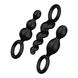 Набор анальных игрушек Satisfyer Plugs black (set of 3) - Booty Call, макс. диаметр 3 см, Черный