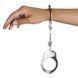 Наручники металлические Adrien Lastic Handcuffs Metallic (полицейские), Серебристый