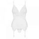 Корсет Obsessive 810-COR-2 corset & thong white S/M