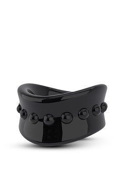 Эрекционная насадка Stay Hard Beef Ball Stretcher черная, 5 см
