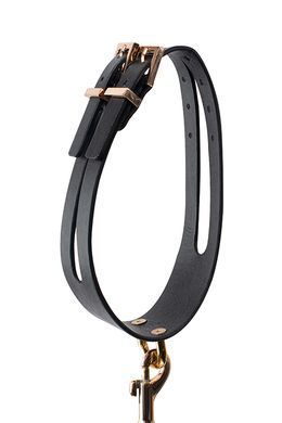 Поводок с ошейником GP PREMIUM COLLAR LEASH SET BLACK
