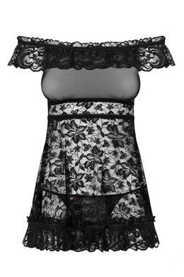 Сорочка Flores chemise Obsessive SM черная