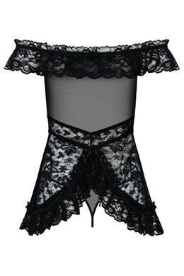 Сорочка Flores chemise Obsessive SM черная