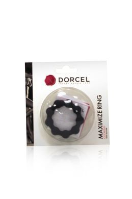 Эрекционное кольцо Dorcel Maximize Ring, эластичное, со стимулирующими шариками, Черный