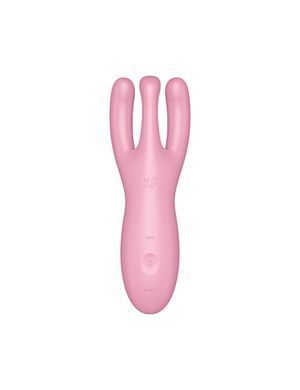 Кліторальний смарт вібратор Satisfyer Threesome 4 Pink з трьома пальчиками