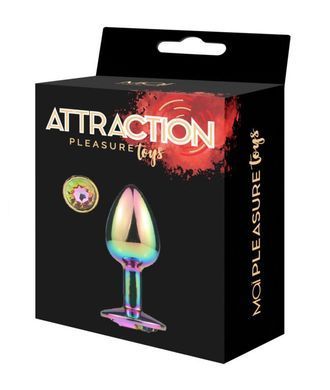 Металева анальна пробка MAI Attraction Toys №72 Rainbow