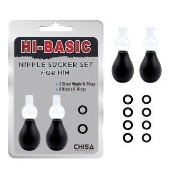 Вакуумні&nbsp;стимулятори&nbsp;для&nbsp;сосків&nbsp;Chisa Hi&nbsp;Basic&nbsp;Nipple&nbsp;Sucke, 2 шт., Черный