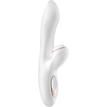 Вакуумний вібратор-кролик Satisfyer Pro Plus G-Spot Rabbit, перший кролик із вакуумом та вібрацією, Білий