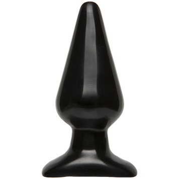 Анальная пробка Doc Johnson Smooth Classic Large - Black, макс. диаметр 5,7см, Черный