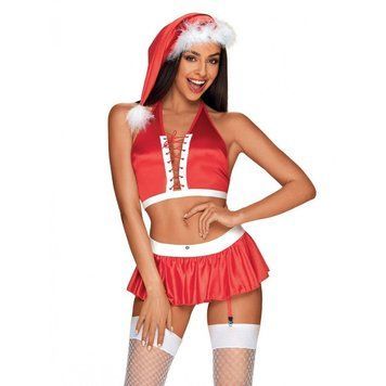Костюм Миссис Клаус Obsessive Ms Claus Red/White L\XL