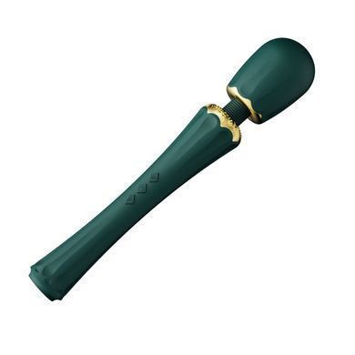 Вибромассажер с насадками Zalo &mdash; Kyro Wand Turquoise Green