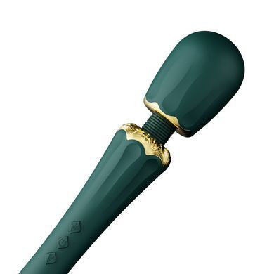 Вибромассажер с насадками Zalo &mdash; Kyro Wand Turquoise Green