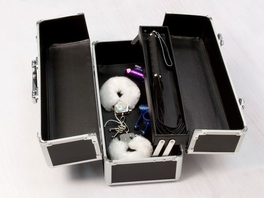 Большой кейс для хранения секс-игрушек BMS Factory Large Lokable Vibrator Case Black, кодовый замок.