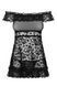 Сорочка Flores chemise Obsessive SM черная