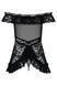 Сорочка Flores chemise Obsessive SM черная
