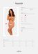Кружевные танга Obsessive Heavenlly crotchless thong XS/S, с доступом