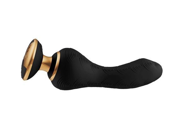 Вибратор для точки G Shunga Sanya Black, гибкий ствол, Черный