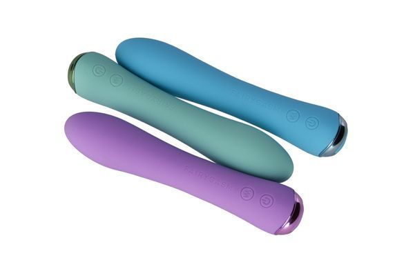 Вибратор с подогревом FairyGasm WowGenie blue, подогрев до 42 &deg;C