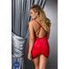 Сорочка приталенная с открытой спиной LENA CHEMISE red 6XL/7XL - Passion, трусики, Красный